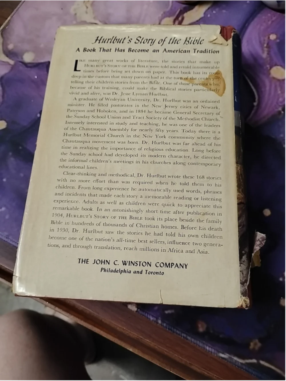 Hurlbut's Story of the Bible (For Young and‎ Old) by Hurlbut, Jesse Lynman Winst